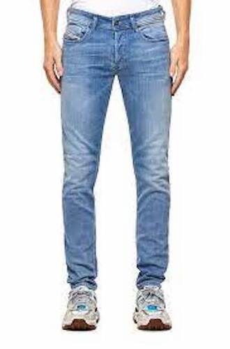 Men Full Length Stretchable And Breathable Regular Fit Fancy Blue Denim Jeans