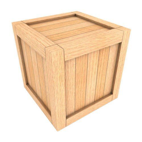 Square Shape Pine Wood Heavy Electronics Brown Packaging Wooden Box