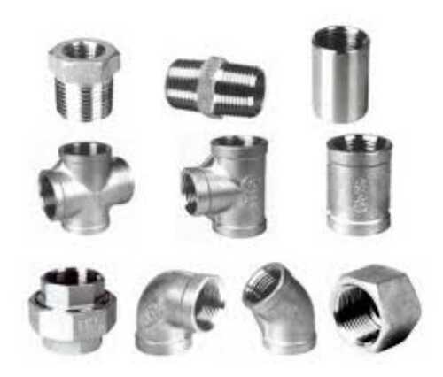 Silver Abrasion And Corrosion Resistant, Leak Proof Metal Pipe Fitting