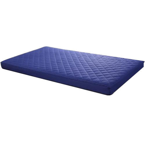 Eco Friendly Simple Foam Smooth And Soft Single Size Plain Dark Blue Baby Bed Mattress 