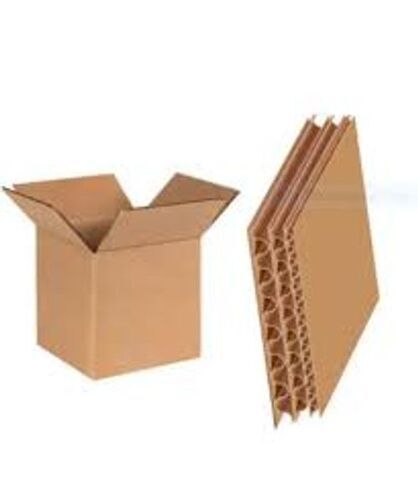 Light Brown Strongest Durable High Weight Pressure Handle Corrugated Board Box 7 Ply