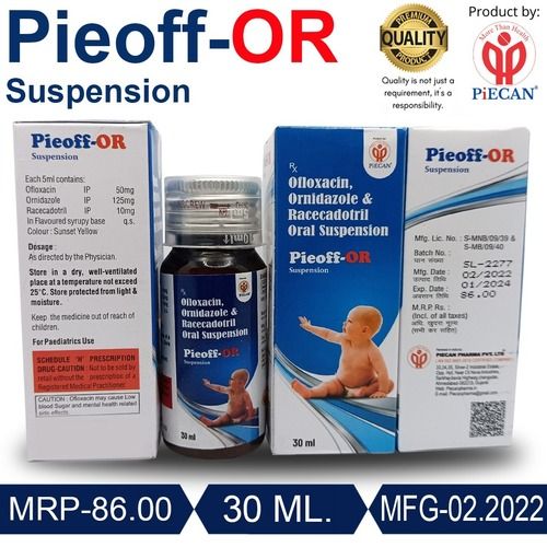 Pieoff-Or Antibiotic Suspension For Pediatric Use (Pack Of 1 X 100 Bottles) Grade: Medicine Grade