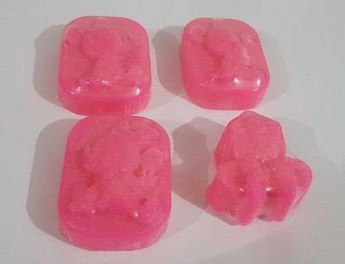 Pink Medium Size Glycerin Bar Middle Foam Solid Herbal Baby Soap