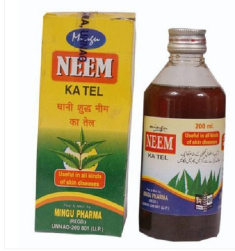 Pure Neem Disease Oil, Pack Of 200Ml Useful For Heal The Skin Infection Age Group: Adults