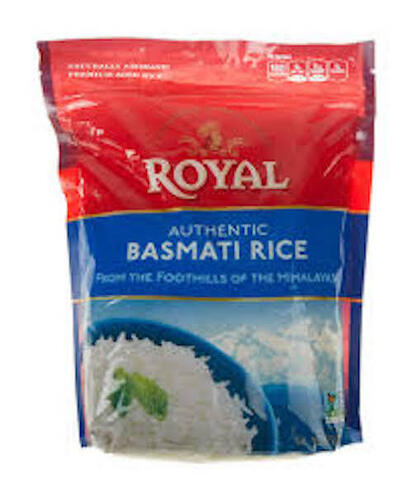 Royal Organic Long Grain Basmati Rice - 100% Pure, White Color, 3-Year Shelf Life | Elegant Texture, No Additives, Premium Quality