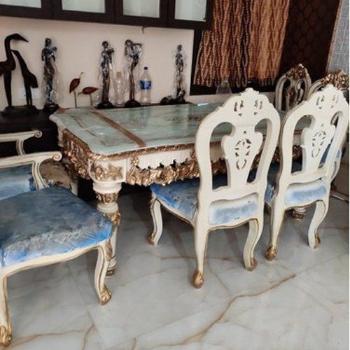 Velvet 100 Percent Solid Wood Strong And Durable Wooden Dining Table Set