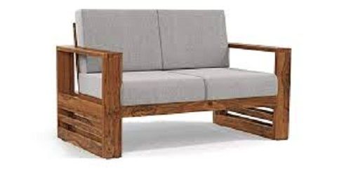 Termite Resistance Long Durable And Super Soft Two Seater Wooden Sofa No Assembly Required