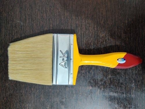 Yellow Nylon Paint Brush, Handle Material Wood Size 15 Inch, Weight 100 Gram