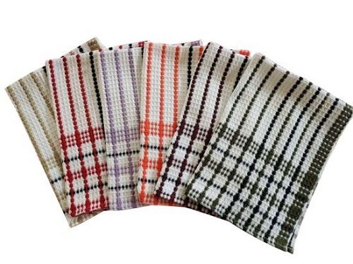 100 Percent Cotton Easy To Use Strong And Absorbent Checked Kitchen Towel Use For Domestic Use