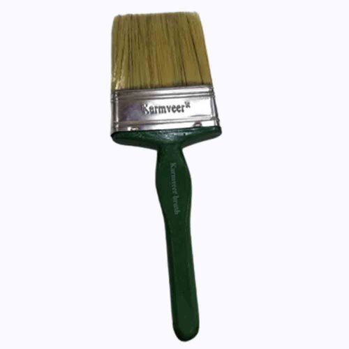 Bristle 125 Mm Size Blue Flat Paint Brushes With Plastic Handle