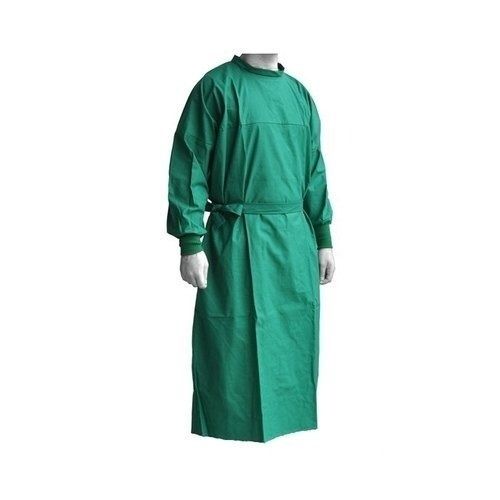 Green Non Woven Full Sleeves Surgical Gown, Gsm 35 , Length 176 Cm For Hospital Uses Grade: B