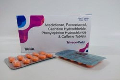 Aceclofenac Paracetamol Cetirizine Hydrochloride Tablet 20x10 Tablets 
