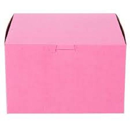 Eco Friendly Recycled Plain Pattern Pink Gift Packaging Carton Box 
