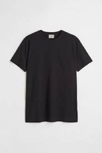 Men Comfortable Casual Wear Round Neck Half Sleeve Black Plain Cotton T - Shirt  Age Group: 19-25