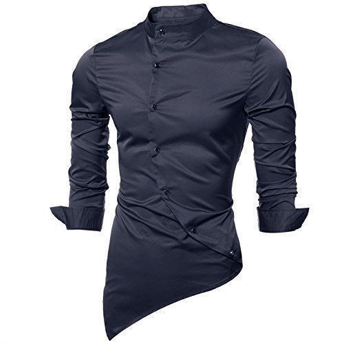 Mens Party Wear Regular Fit Full Sleeves Black Cotton Plain Designer Shirt Age Group: 18 + Above