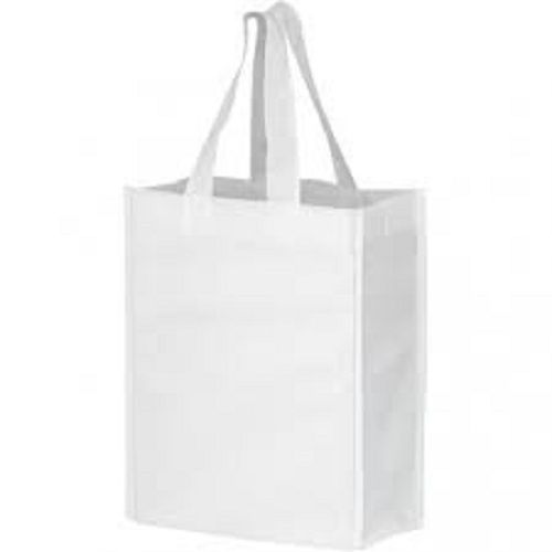 Recyclable Eco Friendly Biodegradable Lightweight Long Handle White Non Woven Bag 