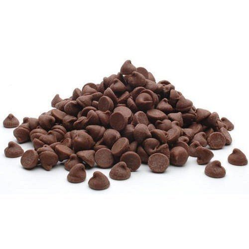 Brown Oval Dark Compound Chocolate Chip