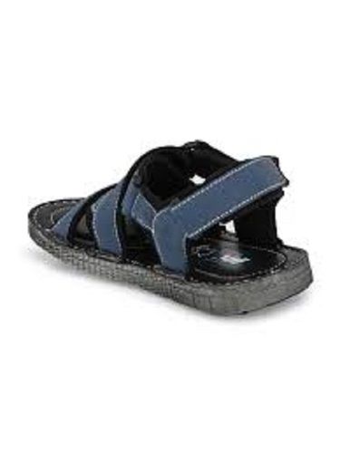 Kid Casual Wear Anti-Slip Lightweighted Blue And Black Slip-On Sandals  Heel Size: Low Heal