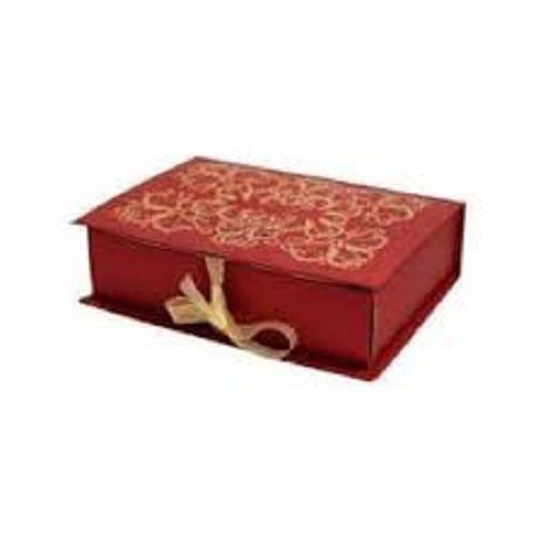 Rectangular Beautiful Customized Printed Eco Friendly Shape Maroon Sweet Box