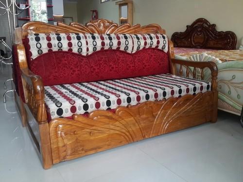 Termite Resistance Long Durable And Super Soft Three Seater Wooden Sofa