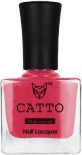 Pink High-Shine Long Lasting Glossy Finish Nail Polish, Pack Of 7 Ml Ingredients: Chemical