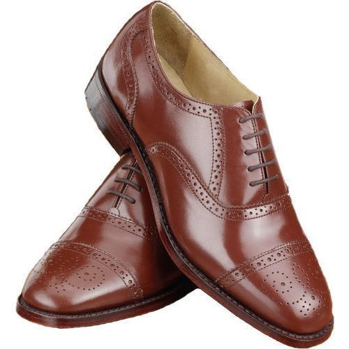 Brown Color Formal Wear And Stylish Leather Designer Men'S Shoes For Office 