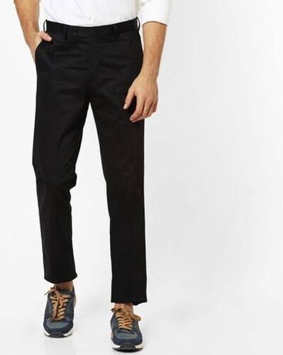 Breathable Fashionable Stylish Good Quality Party Wear Men'S Black Cotton Pant