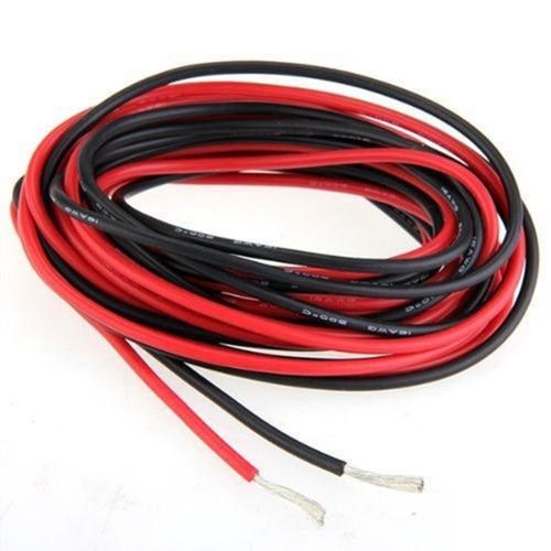 Fire Proof Safe Secure Light Weight 2 Core 90m Length Black And Red Electrical Wires 