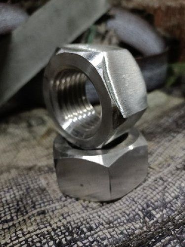 Iron High Strength Smooth Finish Silver Color Mild Steel Alloy Bolt Nut For Industrial Use