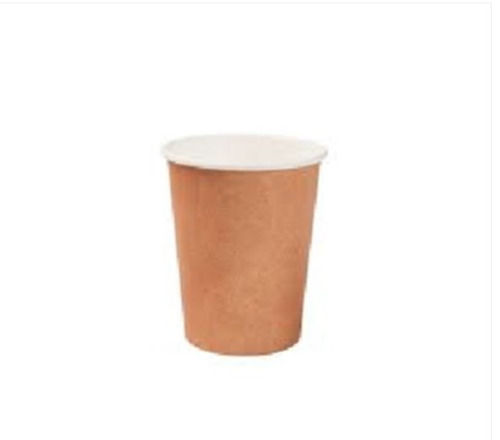 Leak Proof And Strong Round Brown Disposable Drinking Paper Cup, Capacity 90 Ml, 