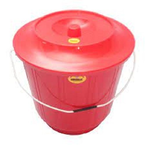 Pvc Non Breakable Strong Red Polypropelene Multipurpose Plastic Bucket