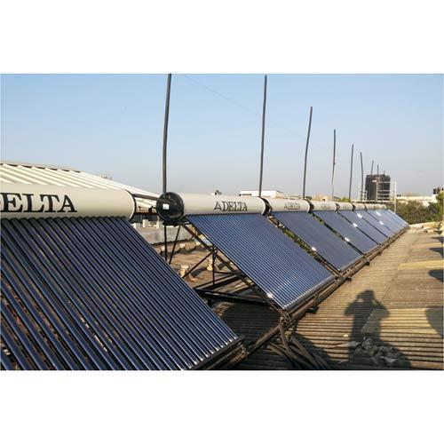 Blue Rectangular Shape On Grid Solar Roof Top Power Plant