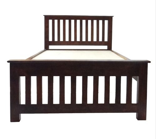 Stylish Strong And Termite Proof Modern Wooden Single Bed For Living Room