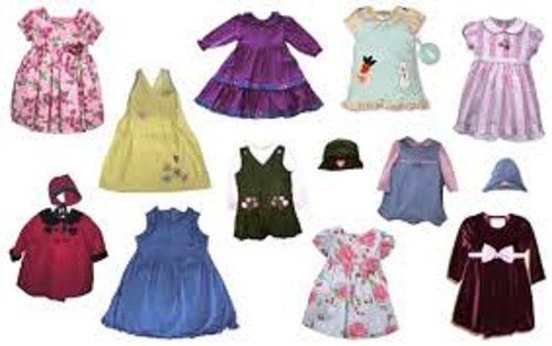 No Fade Tear Resistance Eco Friendly Lightweight Comfortable To Wear Printed Girls Frocks