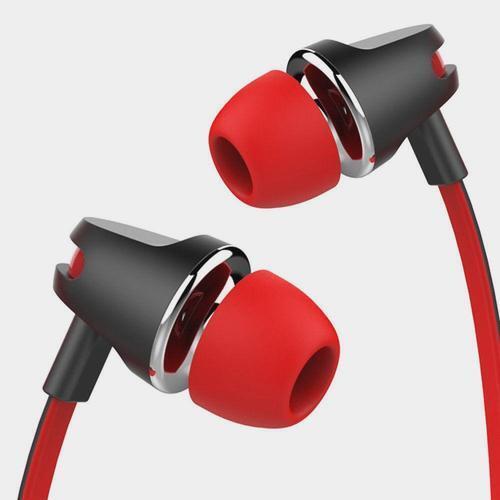 Red Wired Stereo Gaming Headsets With Microphone & In-Line Control Earphones