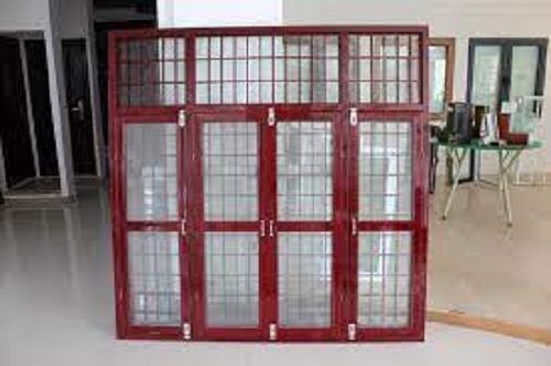 4X3 Feet Rust-Resistant And Easy To Clean Red Color Steel Window For Home Screen Netting Material: Fiberglass