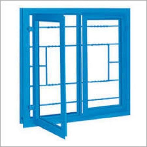 4X3 Feet Sky Blue Color Simple Design Finely Finished Steel Window For Home Screen Netting Material: Fiberglass