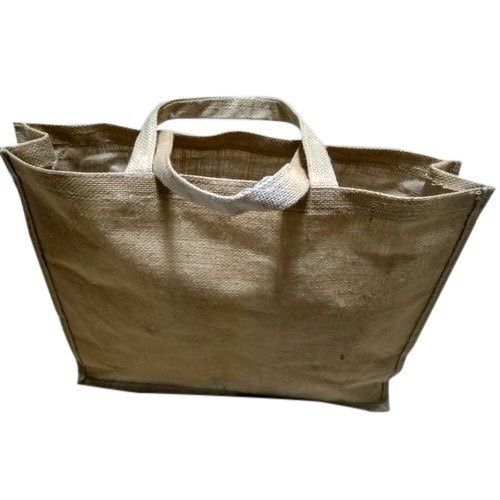 Easy To Carry And Strong Eco-Friendly Loop Handle Open Brown Jute Carry Bag