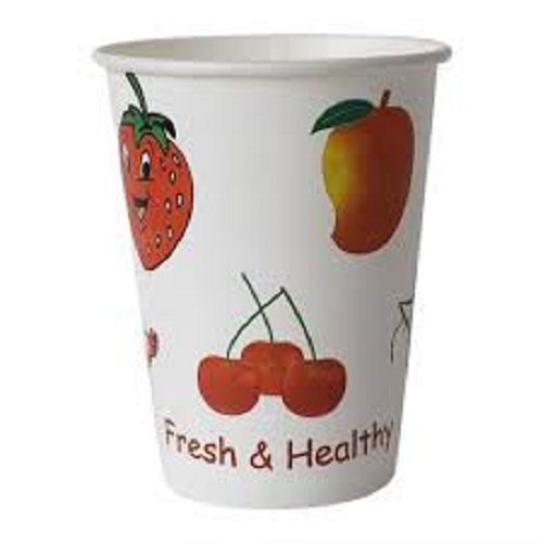 Eco Friendly Disposable Fruit Print Multi Color Coffee Paper Cup For Parties