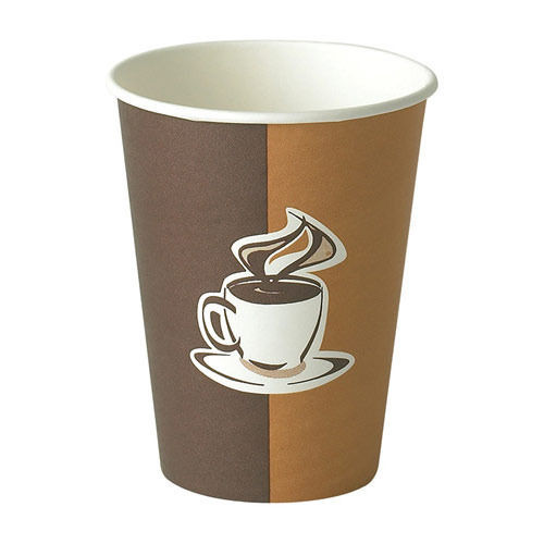 Eco Friendly Golden And Brown Color Disposable Printed Paper Cups For Events