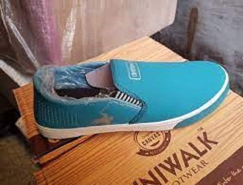 Fancy Sky Blue Color Breathable And Odorless Men'S Casual Shoes With Low Heel Insole Material: Pvc