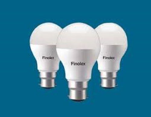 Finolex Pvc Light Weight Round Led Bulb For Domestic And Home With 9W Power Body Material: Aluminum