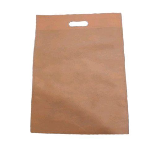 Lightweight And Airy D Cut Brown Non Woven Plain Pattern Shopping Carry Bags Bag Size: 10X12 Inches