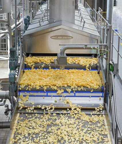 Lower Energy Consumption Ruggedly Constructed Enhanced Functional Life Potato Chips Processing Machine