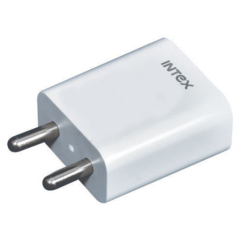 Fast Charging Portable And Compatible Intex White Usb Mobile Phone Charger 