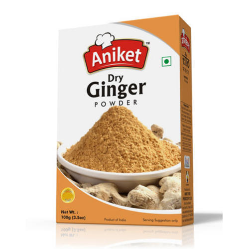 Powder Aniket Dry A Grade Yellow Colour Ginger Powder, 100G With 6 Months Shelf Life