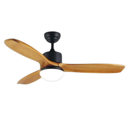 Brown Indigo Dew Drop Light Ceiling Fan With 3 Aluminium Blades at Best