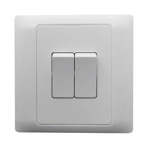 White Electric Switch With Sleek Design And Portable Energy Saver 