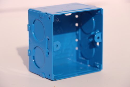 Flameproof Blue Colour Electrical Modular Gi Metal Box Protect From Short Circuit