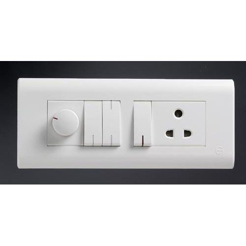 Heat Proof White Colour Legrand Modular Polycarbonate Electric Switch Board Application: Home Appliances